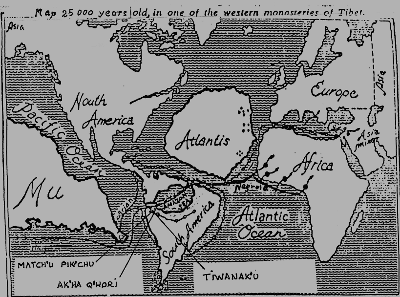 Tibetian map of the world